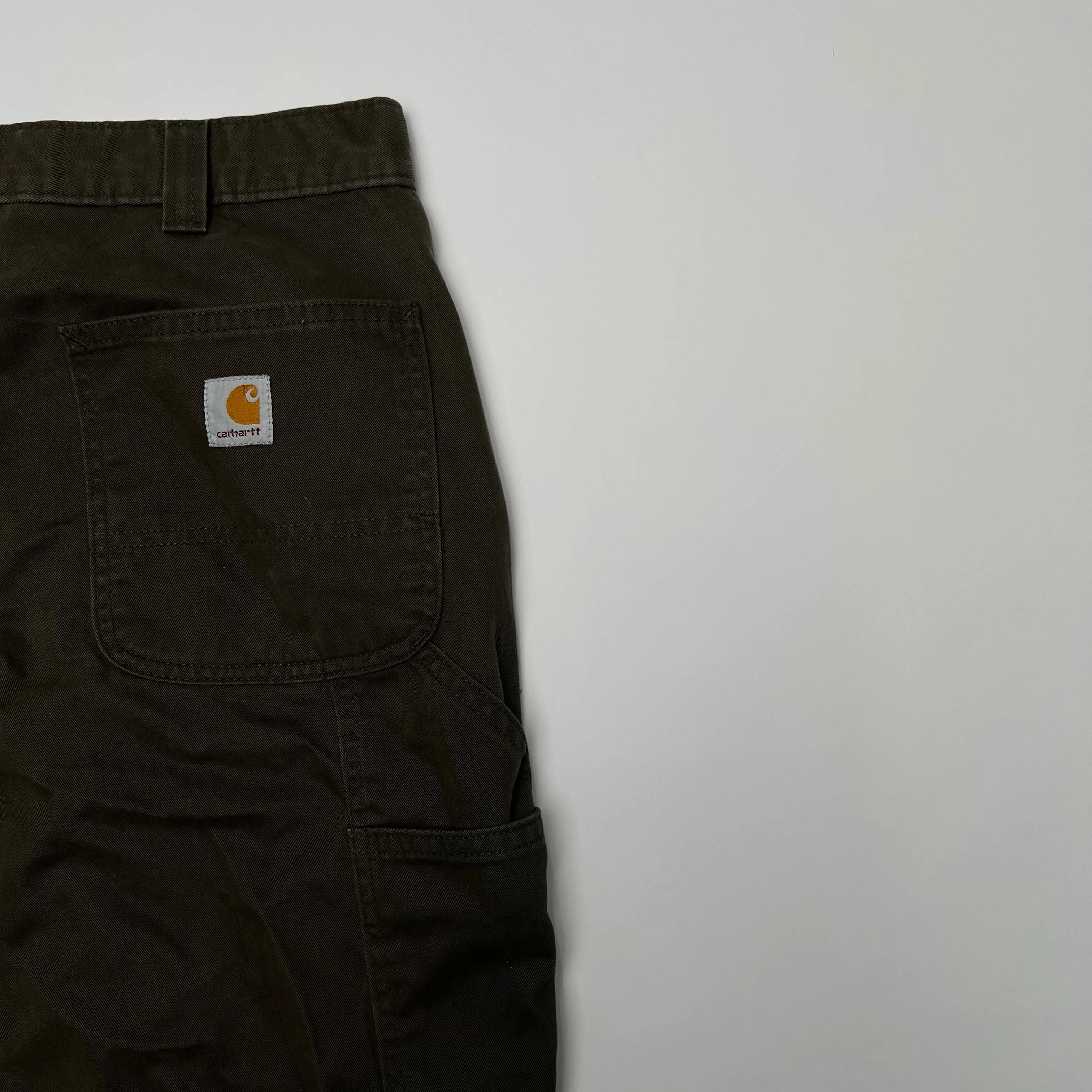 Vintage Dark Brown Carhartt Cargo Pants (34 x 32)