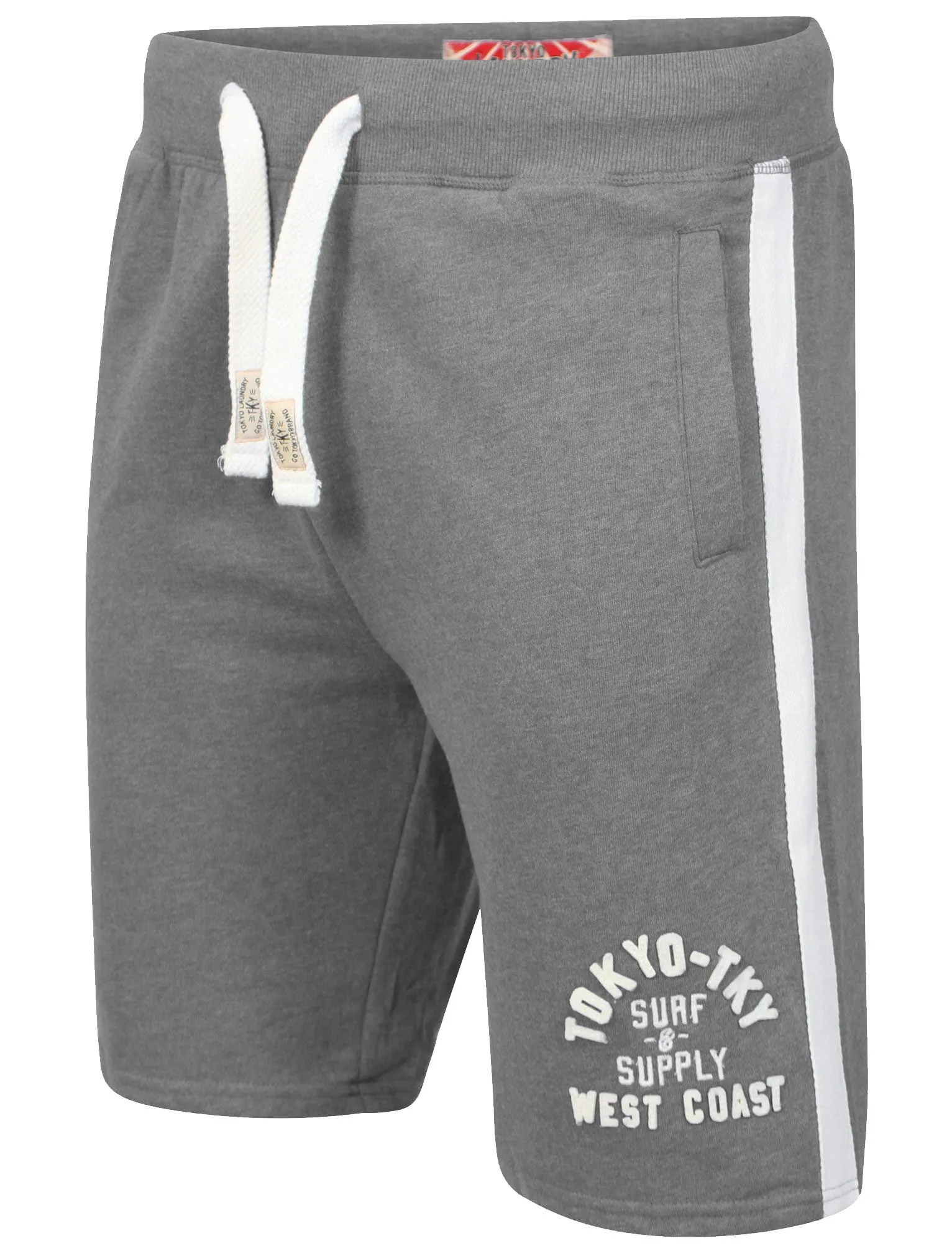 Willowick Sweat Shorts in Mid Grey Marl - Tokyo Laundry