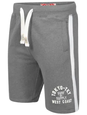 Willowick Sweat Shorts in Mid Grey Marl - Tokyo Laundry