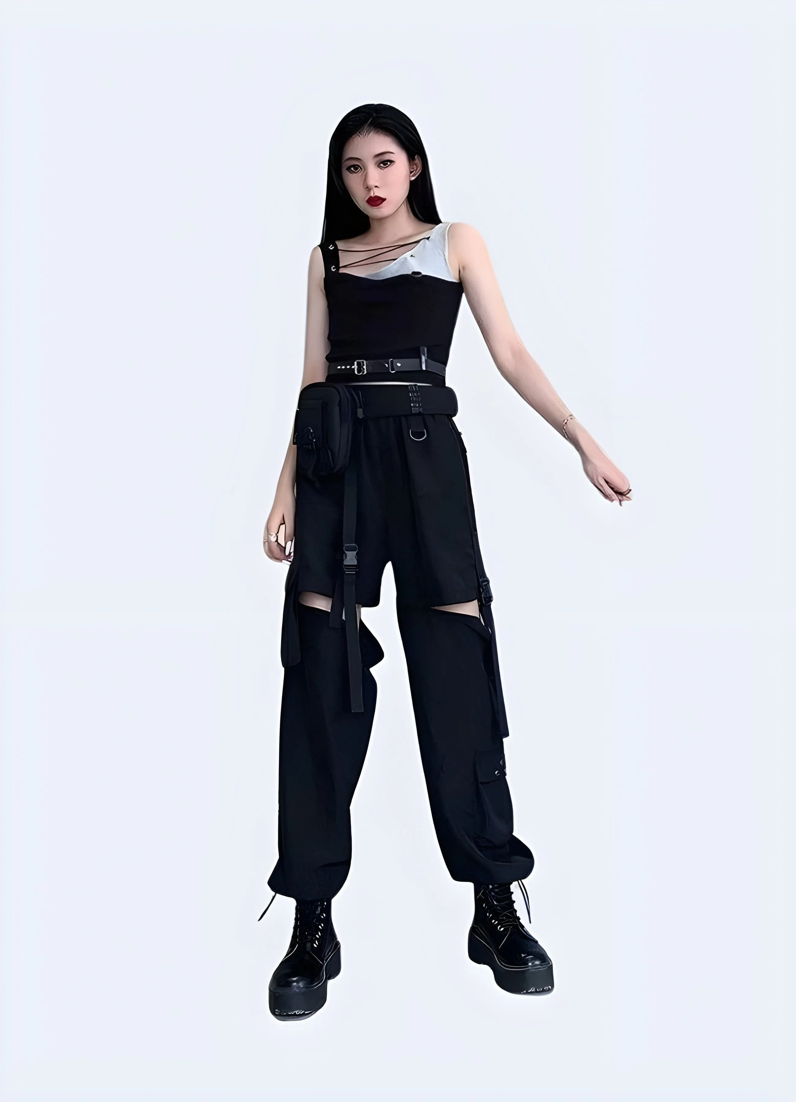 Women's High-waisted Cargo Pants