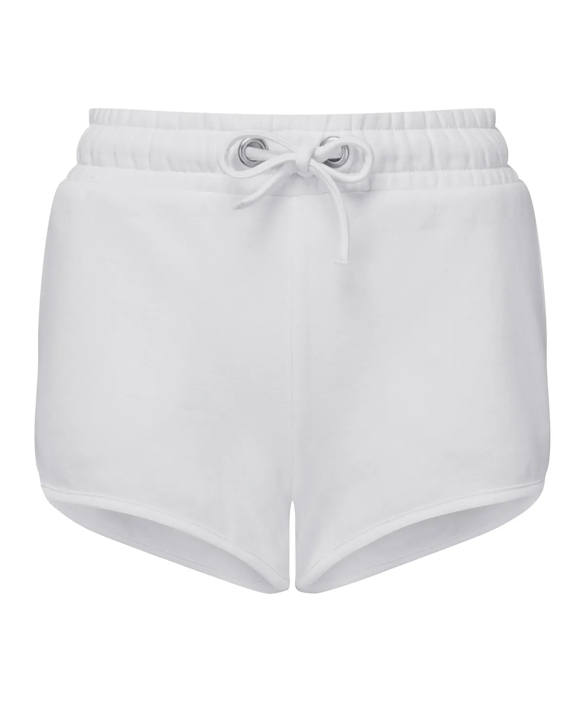 Womens TriDri® recycled retro jogger shorts | White