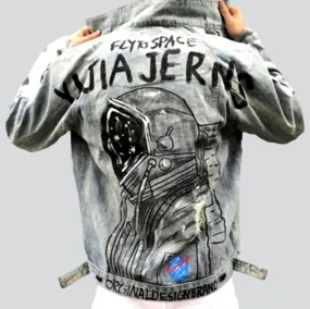 Y2k regular men's denim jacket