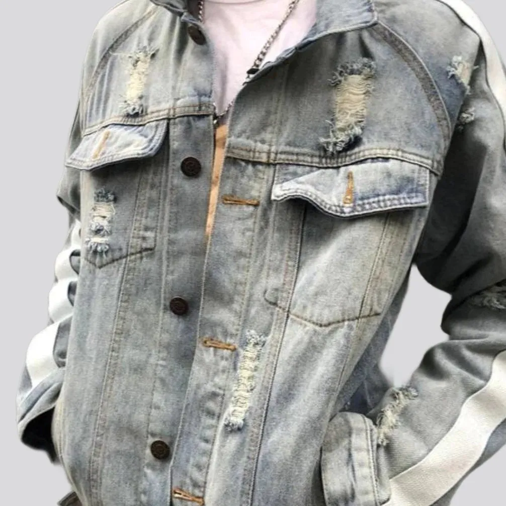 Y2k regular men's denim jacket